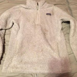Patagonia Kids light grey 1/3 zipper pullover